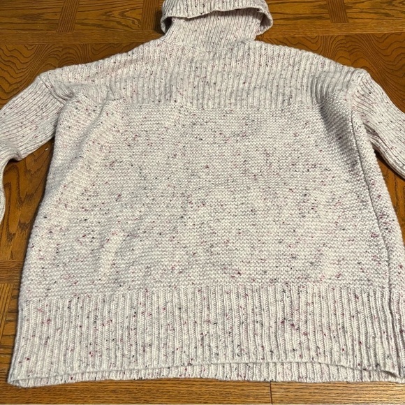 WoolOvers Multicolor Knit Turtle Neck Kangaroo Pouch Lambswool Sweater Sz S - Picture 12 of 14